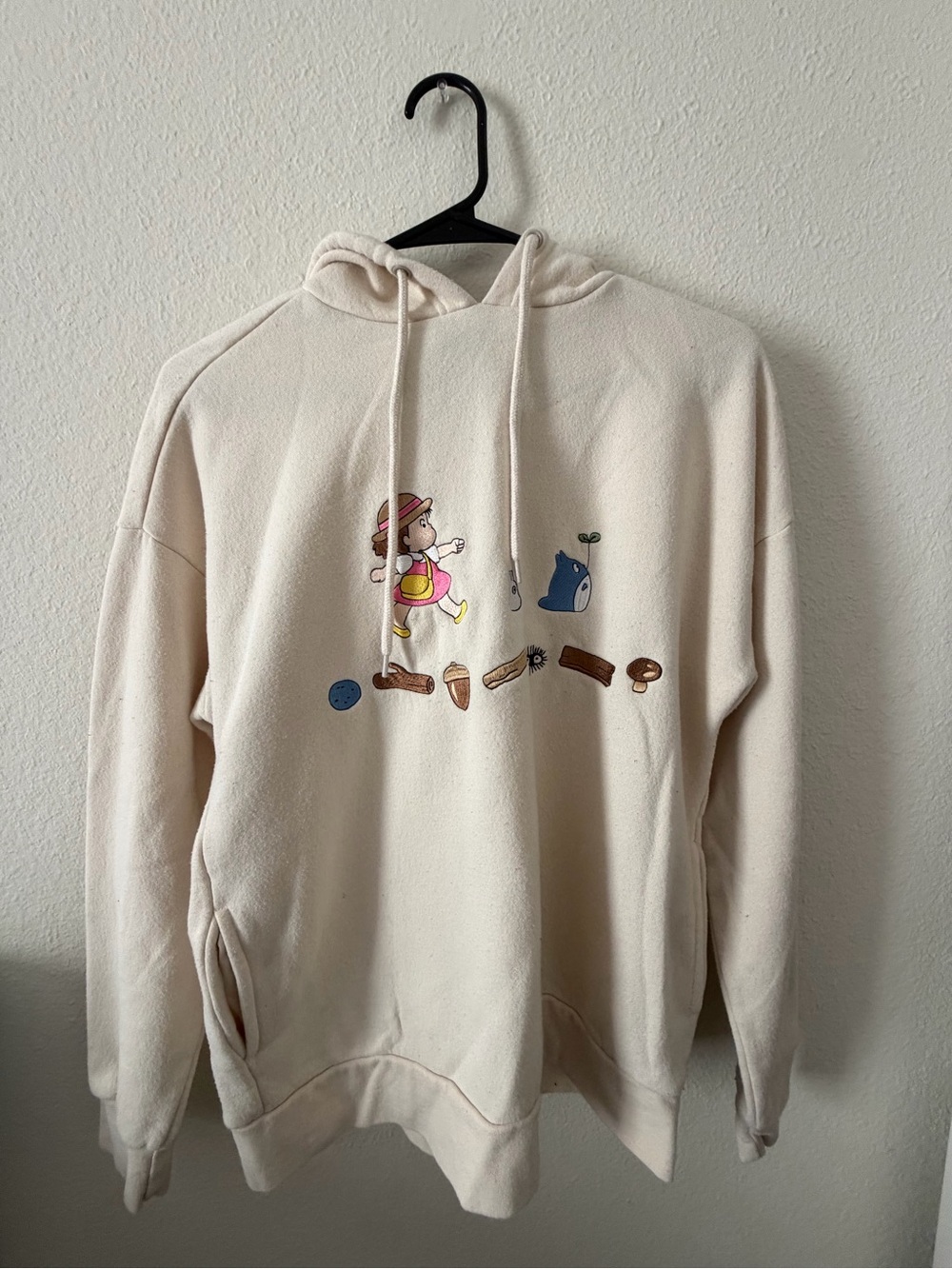 My Neighbor Totoro Cream Graphic Hoodie